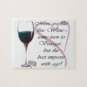 Mannen zijn net als fijne wijn. legpuzzel (Horizontaal)