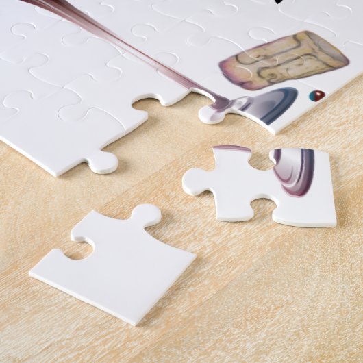 Mannen zijn net als fijne wijn. legpuzzel (Zijkant)