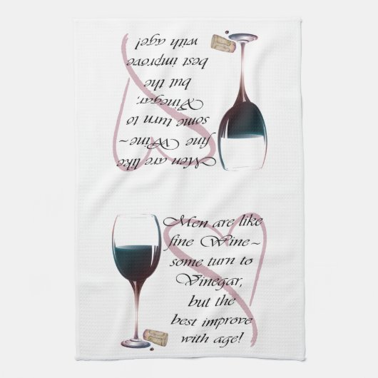 Mannen zijn net als mooie, grappige cadeautjes voo theedoek (Verticaal)