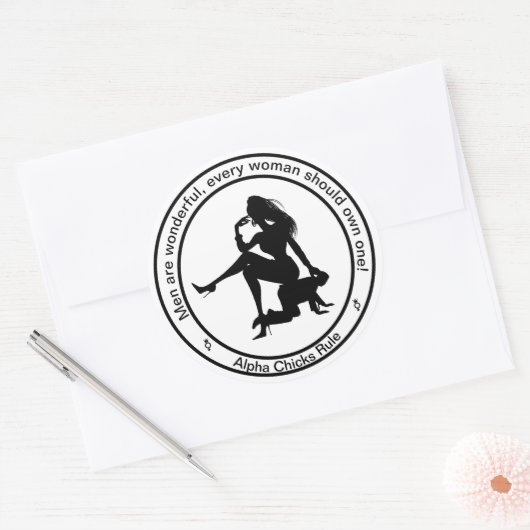 Mannen zijn Prachtige Sticker (Envelop)