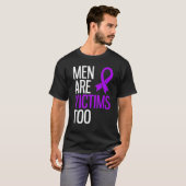 Mannen zijn slachtoffer van huiselijk geweld door  t-shirt (Voorkant volledig)