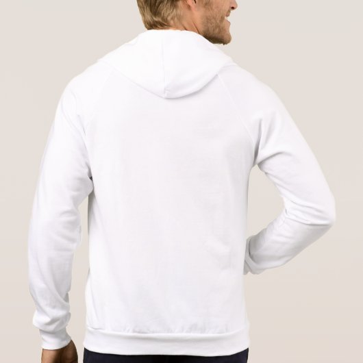 Mannen Zip Hoodie (Achterkant)