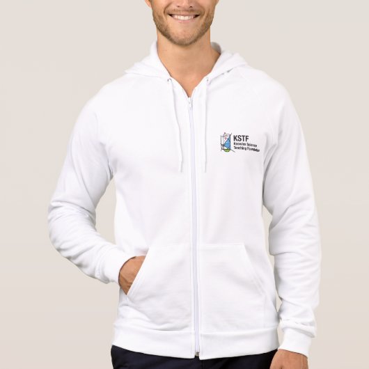 Mannen Zip Hoodie (Voorkant)