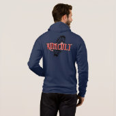 Mannen Zip Hoodie door RunCult (Achterkant volledig)
