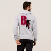 Mannen Zip-up Hoodie: Braves (20203) Hoodie (Achterkant volledig)