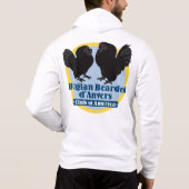 Mannen-Zip-up Hoodie met Kleur logo (Achterkant)