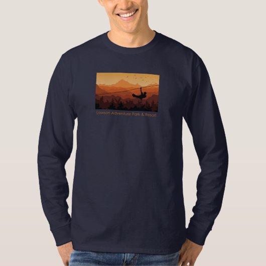 Mannen Zipline Sweater T-shirt (Voorkant)