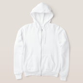 Mannen Zipper Hoodie Logo op achterzijde (Laagn)