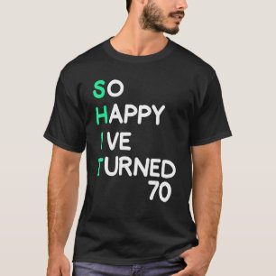 Mannen zo blij dat ik 61 sarcastisch ben geworden t-shirt