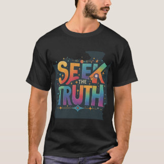 mannen zoek de waarheid Ontwerp T-shirt