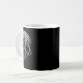 Mannen Zombie Hunter Scary Halloween Koffiemok (Voorkant links)
