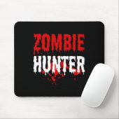 Mannen Zombie Hunter Scary Halloween Muismat (Met muis)