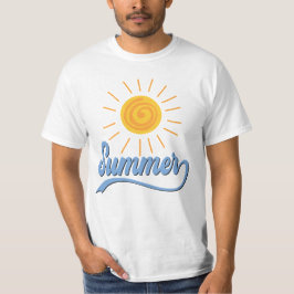 Mannen Zomer Zonneschijn Ontwerp T-shirt