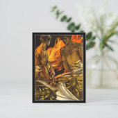 Mannen zonder knieën die werken op een forge briefkaart (Staand voorkant)