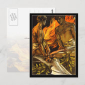 Mannen zonder knieën die werken op een forge briefkaart (Voorkant / Achterkant)