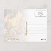 Mannen zonder knieën die werken op een forge briefkaart (Achterkant)