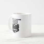Mannen zonder loopvogels Funny Mug Koffiemok (Voorkant links)