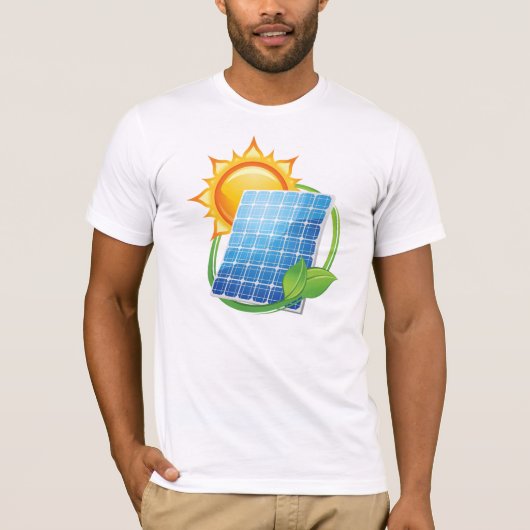 Mannen zonne-energie T-Shirt (Voorkant)