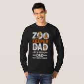 Mannen Zookeeper Papa dierentuin 1 T-shirt (Voorkant volledig)