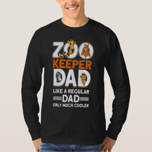 Mannen Zookeeper Papa dierentuin 1 T-shirt