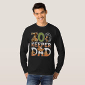 Mannen Zookeeper Papa dierentuin 3 T-shirt (Voorkant volledig)