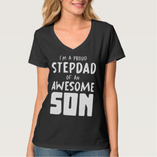 Mannen zoon bonus vader trots stiefvader papa vade t-shirt