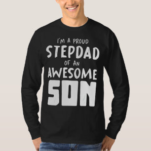 Mannen zoon bonus vader trots stiefvader papa vade t-shirt