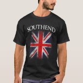 Mannen Zuid- Retro Britse vlag Funny T-shirt (Voorkant)