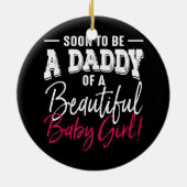 Mannen zullen binnenkort een kindermeisje zijn dat keramisch ornament (Achterkant)