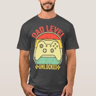 Mannen Zwangerschap Aankondiging Pap Niveau Onverg T-shirt
