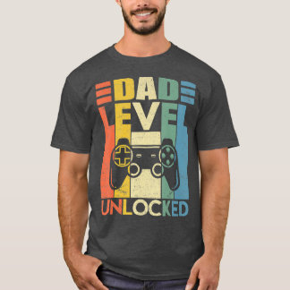 Mannen Zwangerschap Aankondiging Pap Niveau Onverg T-shirt