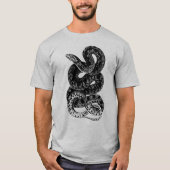 Mannen zwart en grijs Snake Shirt (Voorkant)