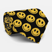 Mannen zwart stropdas met flauwvallen (Opgerold)