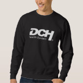 Mannen - Zwart - Sweater - Big DCH Wit Logo (Voorkant)