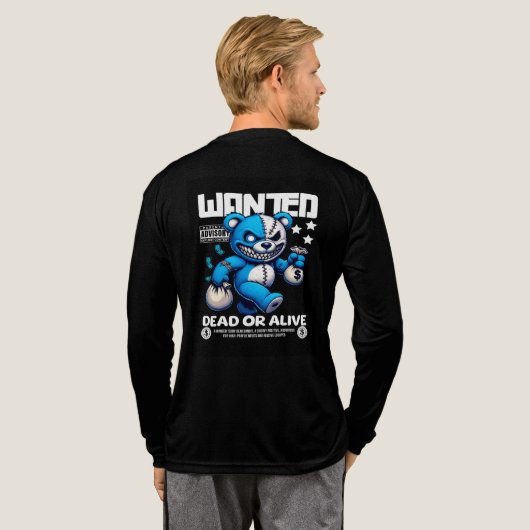 mannen zwart t-shirt (Achterkant)