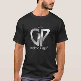 Mannen Zwart T-shirt met Gig Performer logo