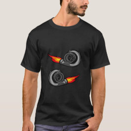 Mannen zwart T-shirt met uniek Terry Owa design