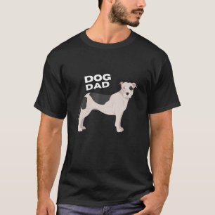 Mannen zwart-wit Amerikaanse Pit Bull Terrier Dog T-shirt