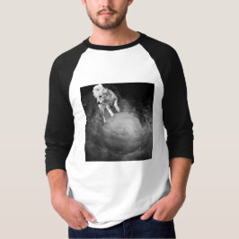 Mannen Zwart & Wit Galaxy Hondenshirt – Fee Galaxy T-shirt