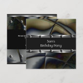 Mannen zwarte borden op zaterdag kaart (Voorkant / Achterkant)