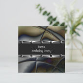 Mannen zwarte borden op zaterdag kaart (Staand voorkant)