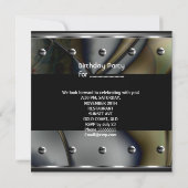 Mannen zwarte borden op zaterdag kaart (Achterkant)