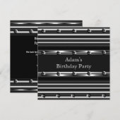 Mannen zwarte borden op zaterdag kaart (Voorkant / Achterkant)