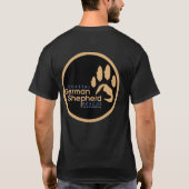 Mannen zwarte/goudLogo - Kustzone GSR T-shirt (Achterkant)