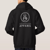 mannen zwarte hooi hoodie (Achterkant)