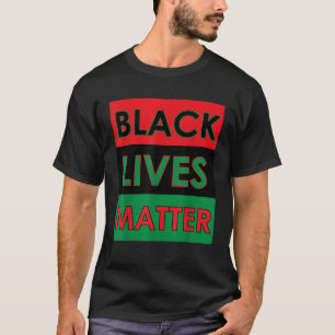 Mannen zwarte levens zijn van belang pan-afrikaans t-shirt