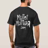 Mannen zwarte Mullet Mullisha T-Shirt (Achterkant)