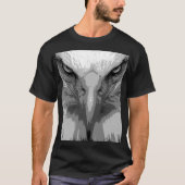 Mannen zwarte schaafjes Dierenarend Gezichtszijde T-shirt (Voorkant)