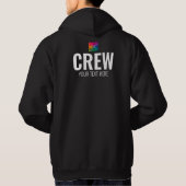 Mannen zwarte werkploeg Voeg hier Logo toe Hoodie (Achterkant)