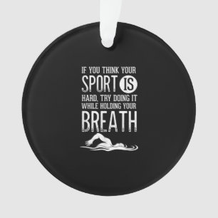 Mannen zwembadsport ornament